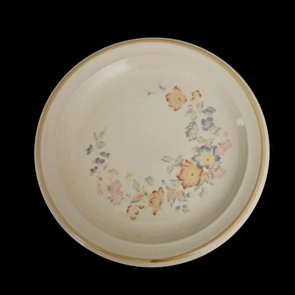 Mikasa Durastone Floral Bazaar K9826 Salad Plates Set of 2 Japan Vintage